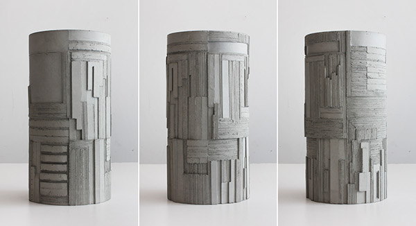 Brutalist Concrete Vases