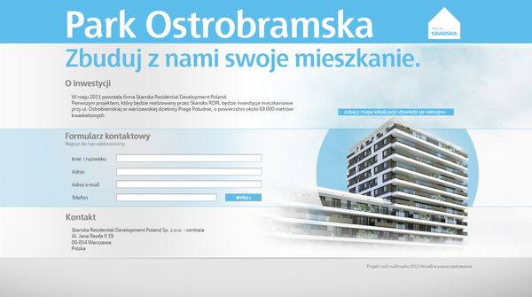 SKANSKA Ostrobramska Park Ostrobramska Web Design 