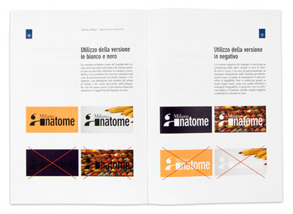 Logotype anatome milano brand manual