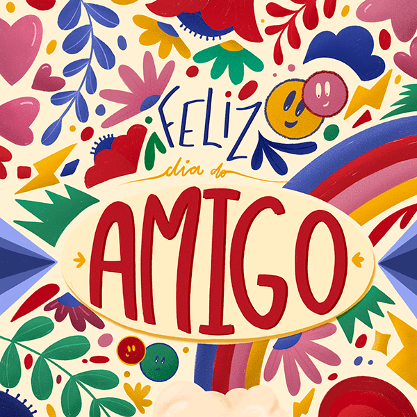 Animated Greeting Card Hola Amigos GIF - Animated Greeting Card Hola Amigos  - Discover & Share GIFs