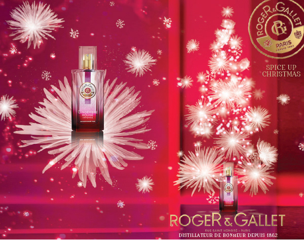 beauty christimas Fragrance luxury noel Photographie red Roger&Gallet snow flakes white snow