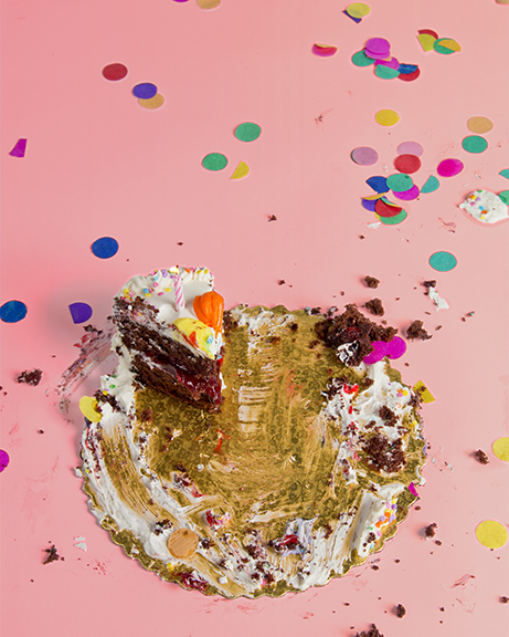 Birthday birthday cake gallery block club Buffalo Buffalo New York Magazine design editorial