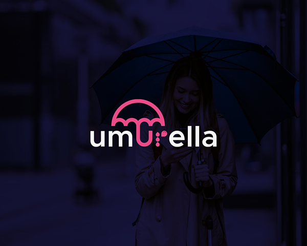 Umbrella modern luxury logo design - unused