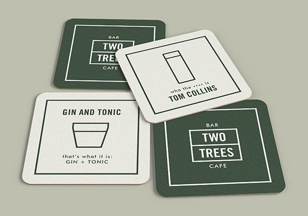 cafe bar Coffee icons menu bottle coaster business card loyalty card map drink