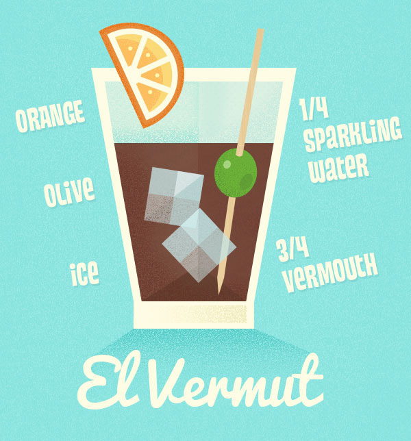 drinks vermut poster 50's
