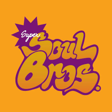 super soul Bros blaxploitation typography   graphicdesign groovy warm colors 70s