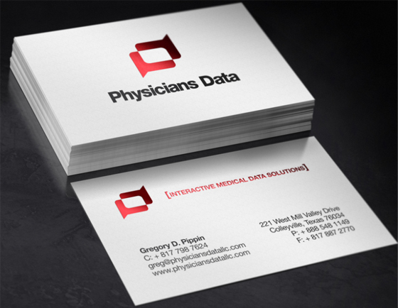 Business Cards logo medical physician logo development graphics modern