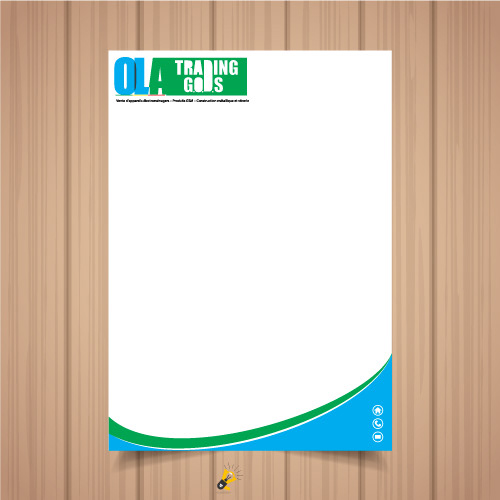 logo head paper business card