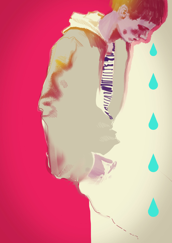 poster color tear boys Cry