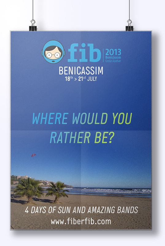 Benicassim festival poster gig poster