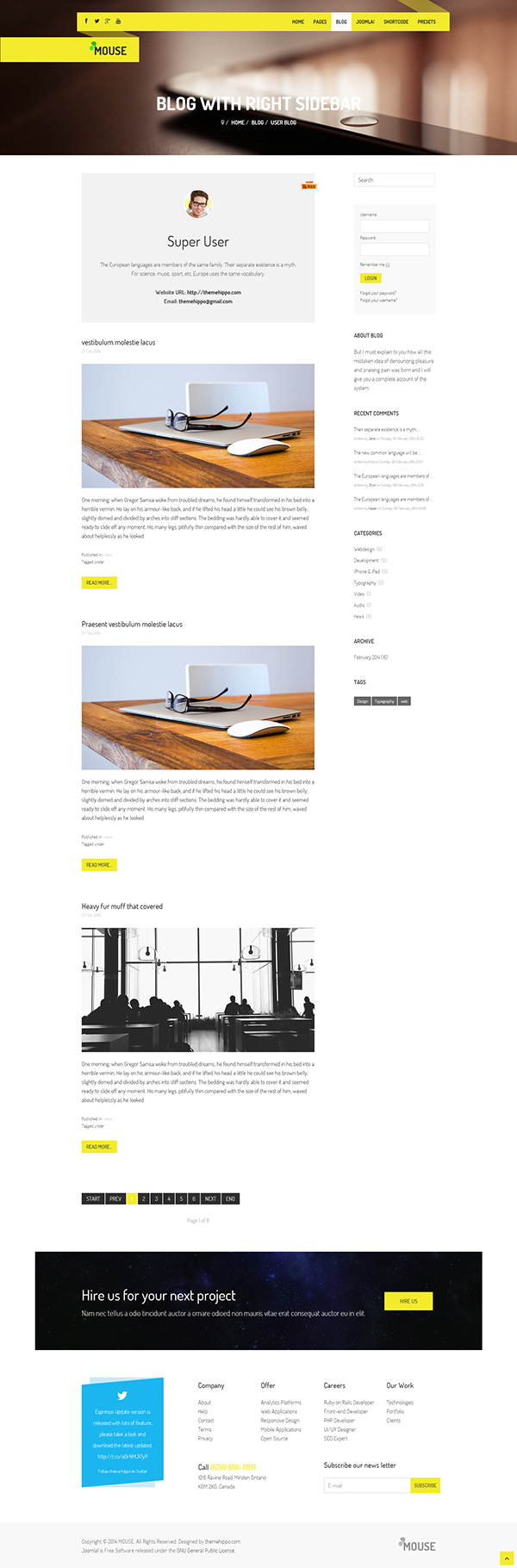 Website Webdesign business corporate creative joomla modern Multipurpose portfolio