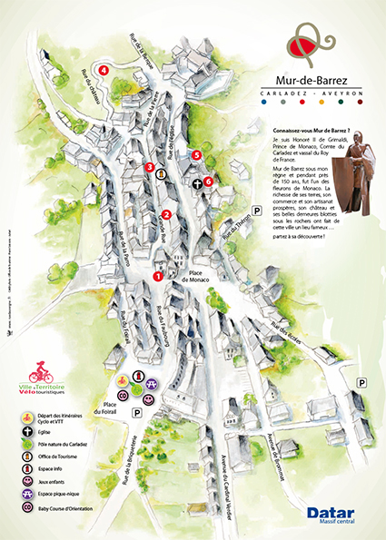 mur Barrez Infographie creation Plan Carte aveyron ville