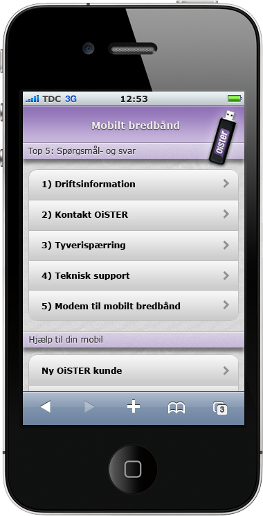iphone app OiSTER webapp mobile Web