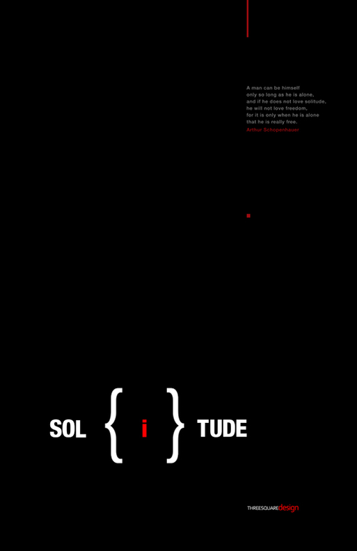 word play isolate poster series threesquaredesign