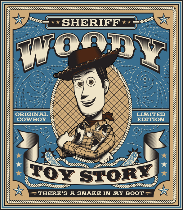 t-shirt short sleeve disney pixar Threadless toy story sheriff woody