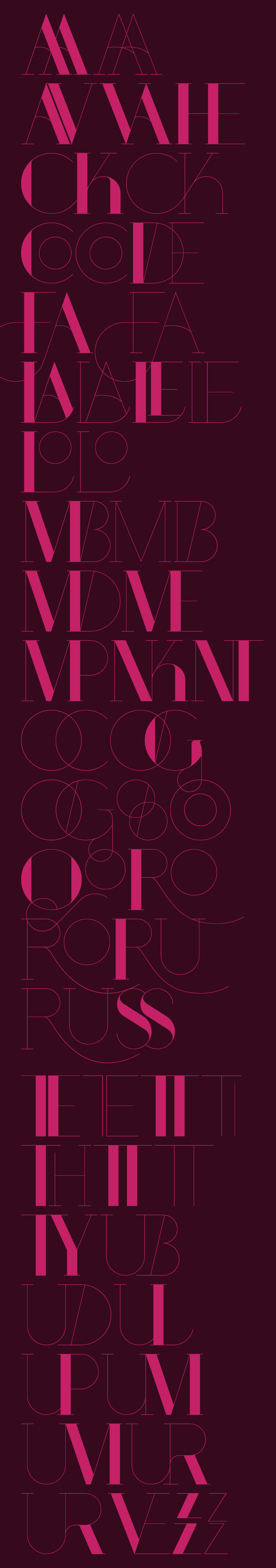 Typeface Didone bodoni Didot font contrast Display high-contrast glamour swash Ligatures magazine exuberant editorial Swashes