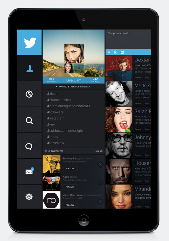 twitter iPad app application