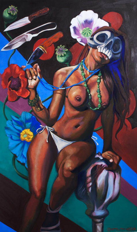 Candy girl candygirl deathmask Drugs knives Flowers jewelry nude