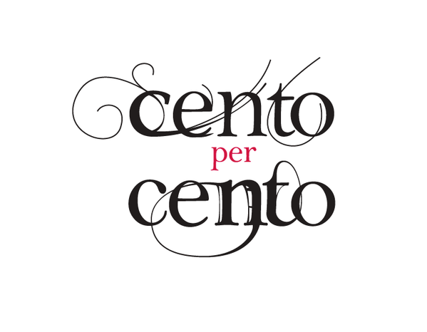 cento per cento menu design