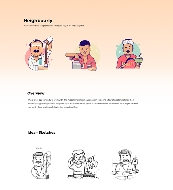 Neighbourly - Character set