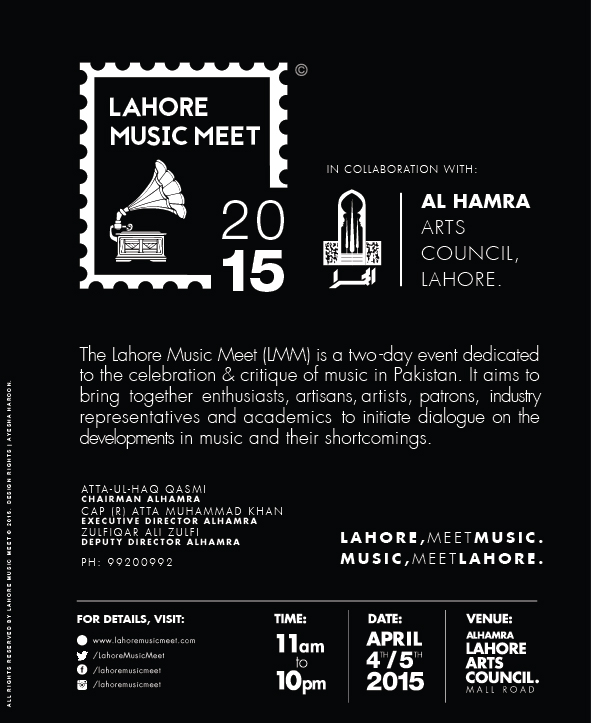 lmm LMM15 Lahore Music Meet Pakistan Music Meet Alhamra Arts Council lahore