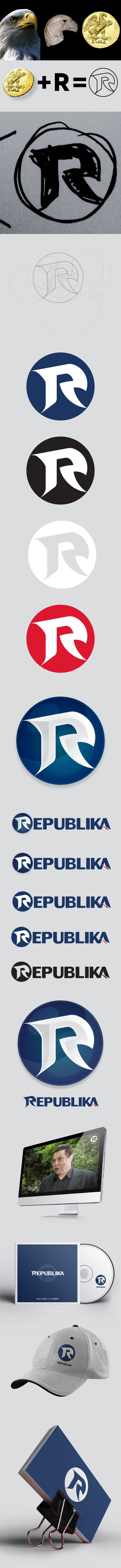 telewizja republika REPUBLIKA tv television contest public milosz lodowski lodowski identity eagle roman idea information news Republic