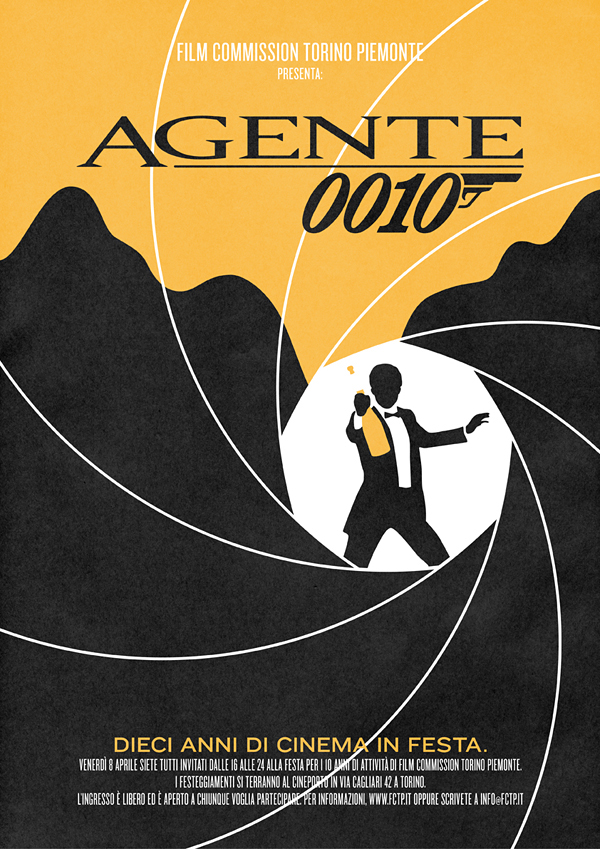 commission torino piemonte fctp movie poster posters Classic leagues under sea agent 007 postman vector Retro vintage print