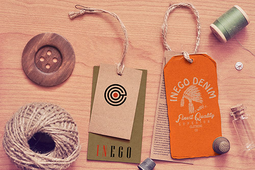tag vintage Label Clothing shirt Denim Indigo
