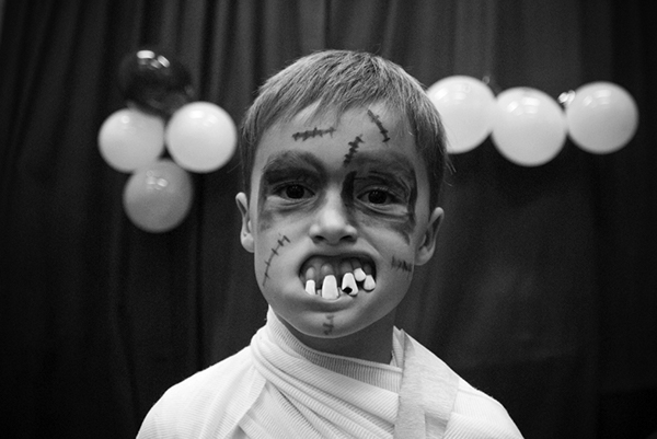 Halloween kids children party monster witch mummy vampire