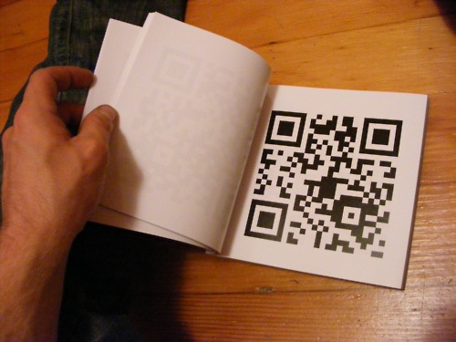 QR Code  book conceptual art book