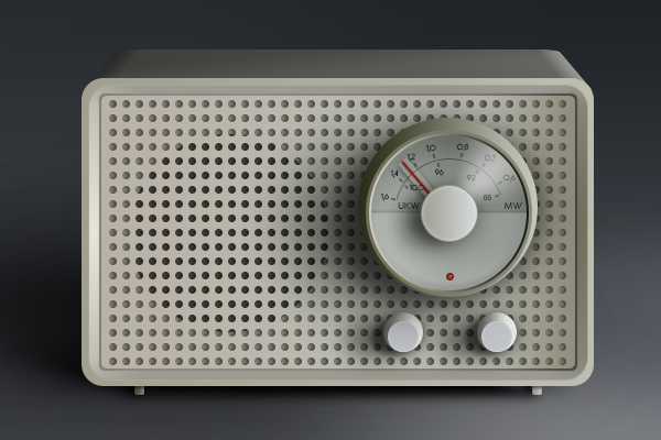 braun Radio Sk2 SK2 Radio vintage Dieter Rams rams photorealistic illusration shapes vector