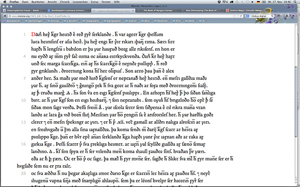 andron medieval studies Kempe Project MENOTA webfont