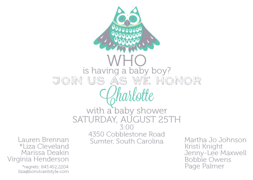 Baby Shower children party Custom invitations Stationery paper