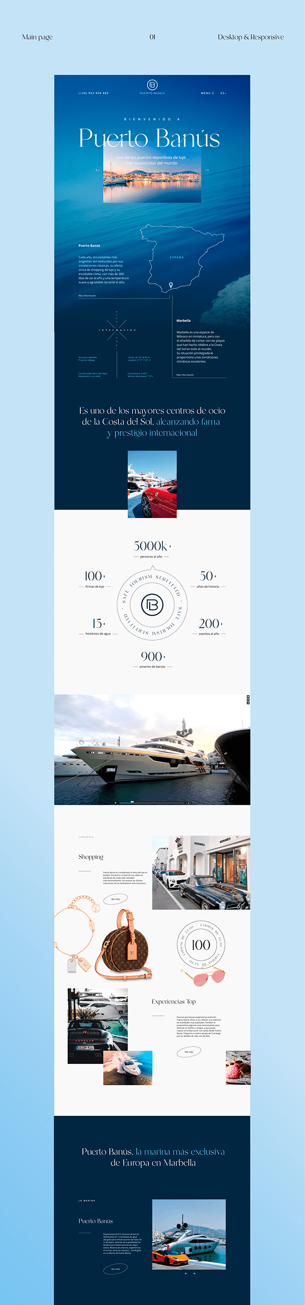 Puerto Banús Website Redesign Concept