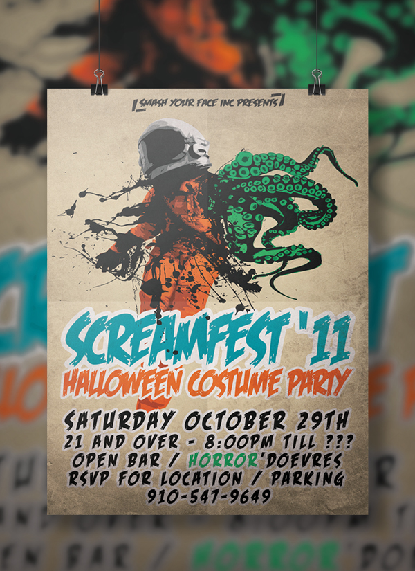 screamfest flyers print