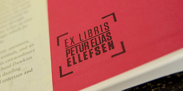 Rubber Stamp  stamp Ex Libris  bookplate  Books  typography