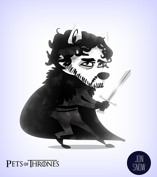 Game of Thrones  fanart  Illustration  illustrator photoshop  HBO  fantasy cartoon