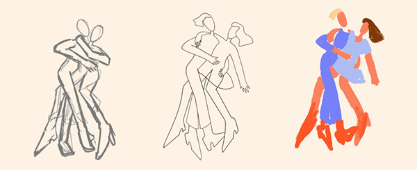 Dancing couples