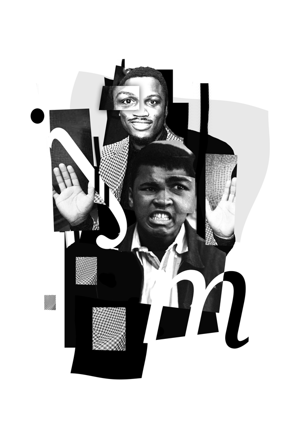 art black White pıcasso dali obama famous gif design graphic ink poster artwork Muhammed Ali collage