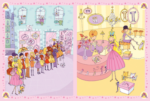 children illustration princesses girls magazine
