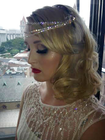 bridal makeup Gatsby makeup Theme Wedding MUA bridal brides The Great Gatsby