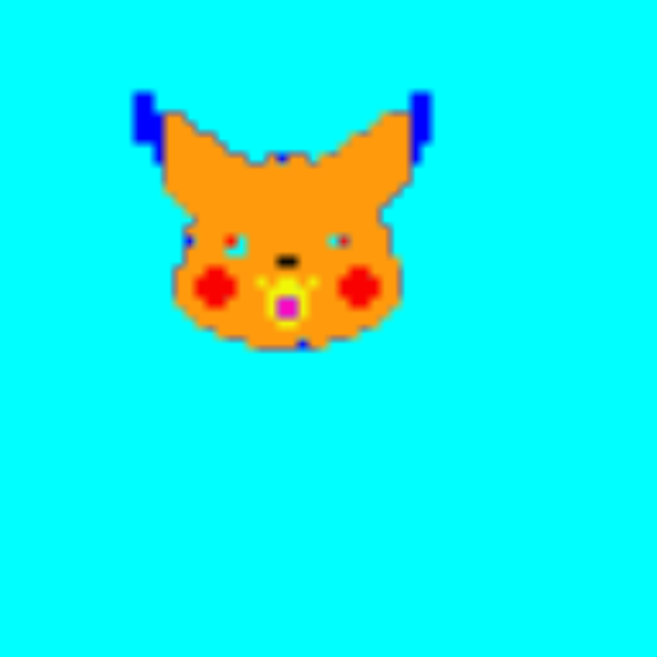 Pixel art pikachu Pokemon Nintendo game