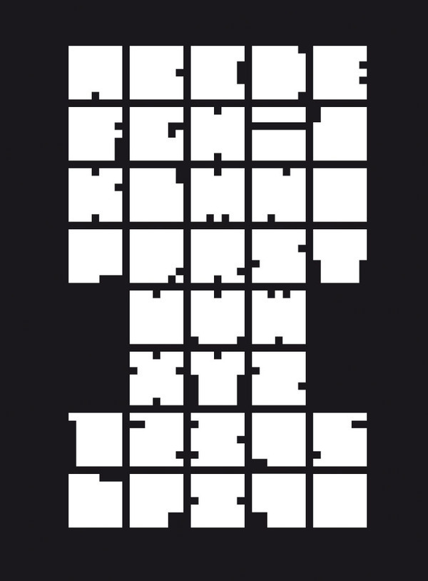 tetris keyboard typeface geometry