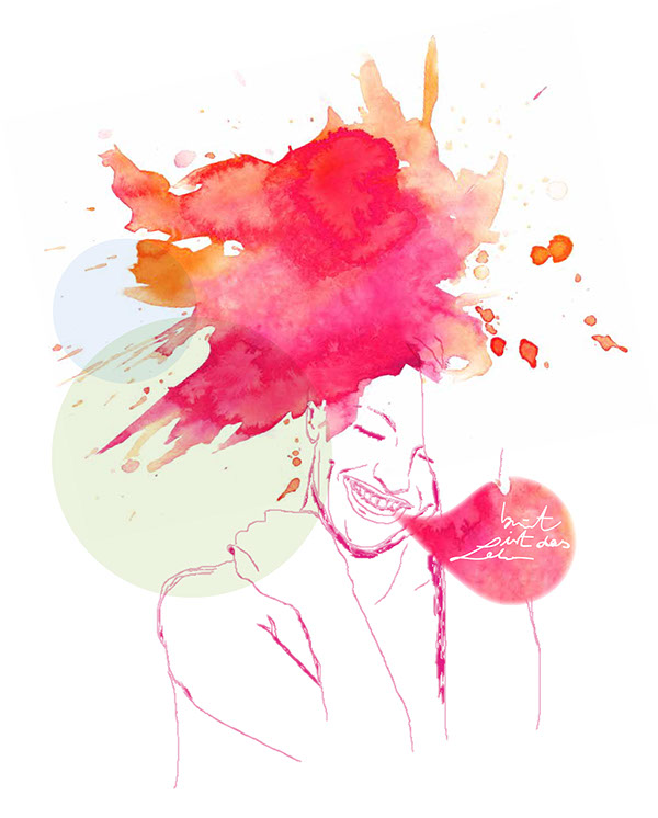colours  WOMAN  girl  smile  red  orange  watercolor  water  life  Leben woman girl smile red orange watercolor water life leben