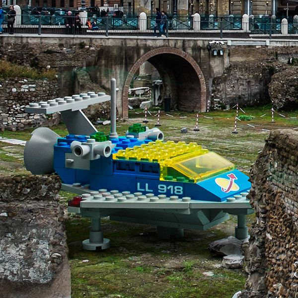 LEGO manipulated photoshop toys roma Rome LEGOLAND cityscape