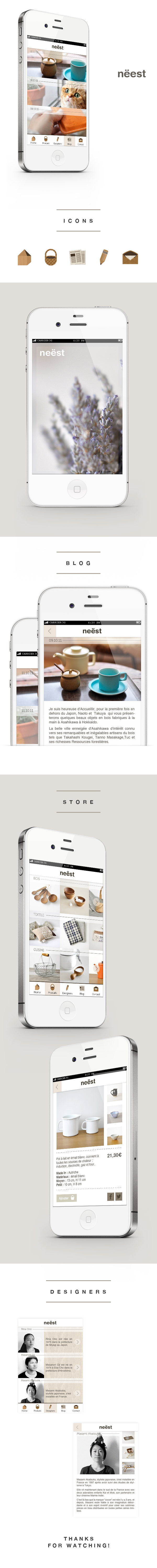 UI ux ergonomy app mobile interactive Blog inspiration design