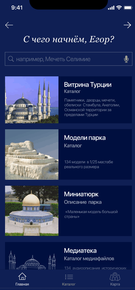 Mobile application for travelers in Turkey