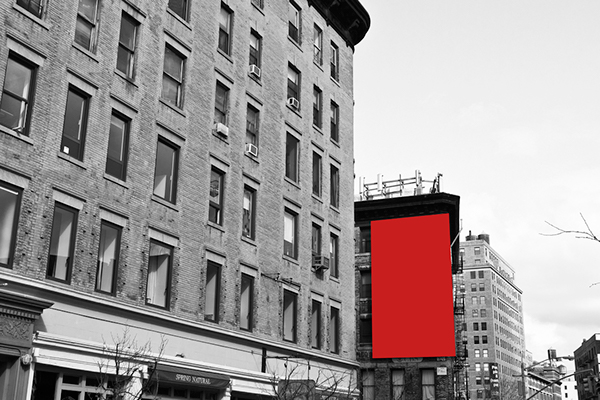 New York nyc Manhattan ad color black and white geometric minimal pantone city contemporary capitalism society Street