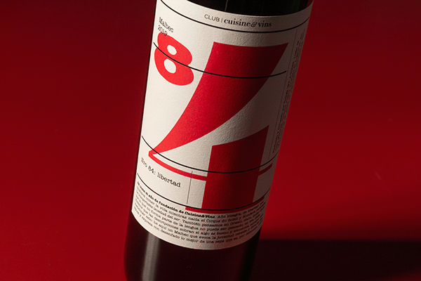Etiqueta de vino «84» Malbec
