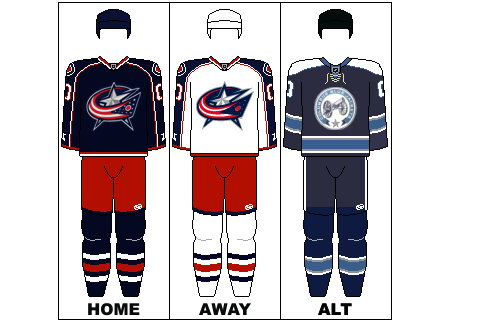 columbus ohio Blue Jackets hockey jersey concept